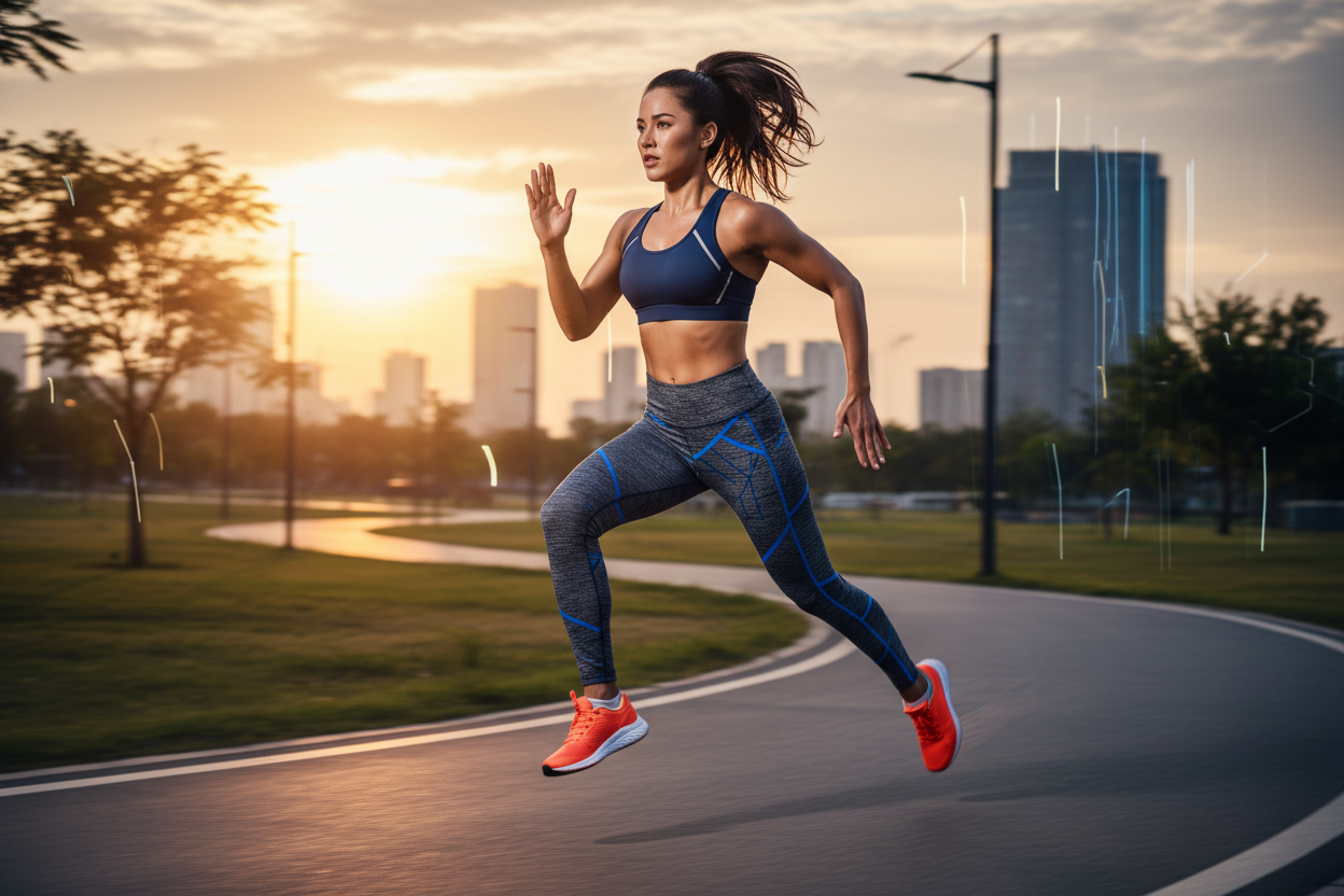 activewear lady running